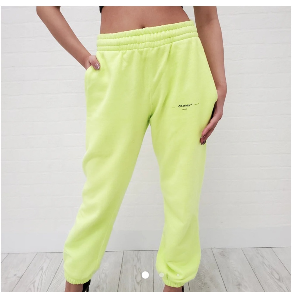 Off White neon high light  yellow sweats